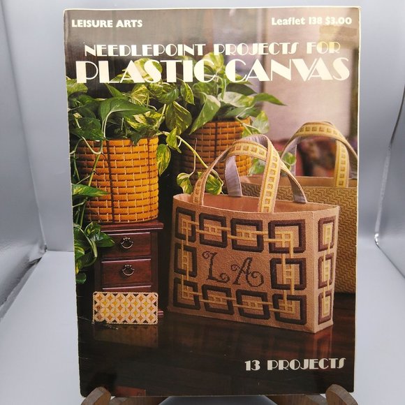 Vintage Plastic Canvas Patterns, Needlepoint Projects, Leisure Arts 1978 - Picture 1 of 2